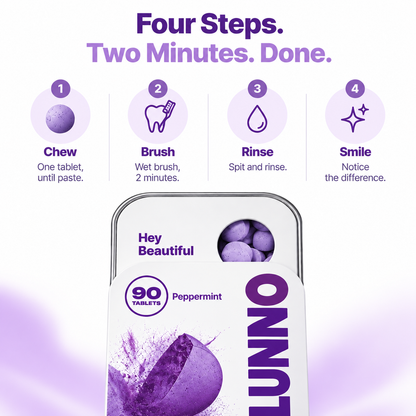 Purple Whitening Toothpaste Tablets